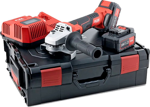 Imagen de maquinaria eléctrica de la marca Flex distribuida por Delin.